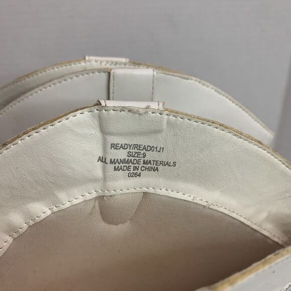 Woman’s Size 9. White Madden Girl Redford Boots Cowboy Western Festival Boho - Picture 6 of 7